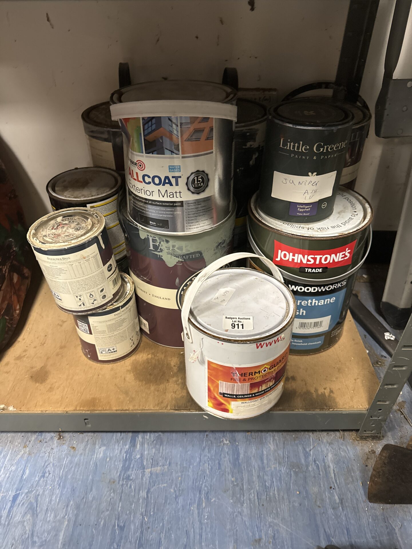911 Selection of mostly part used paints
