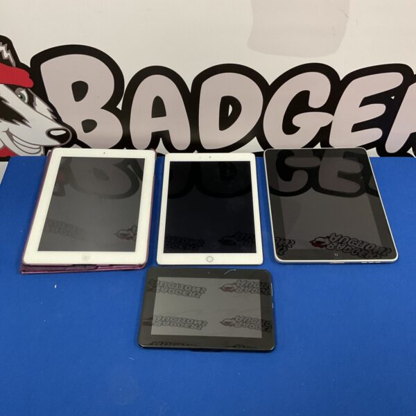 Apple iPad collection of four tablets, untested.