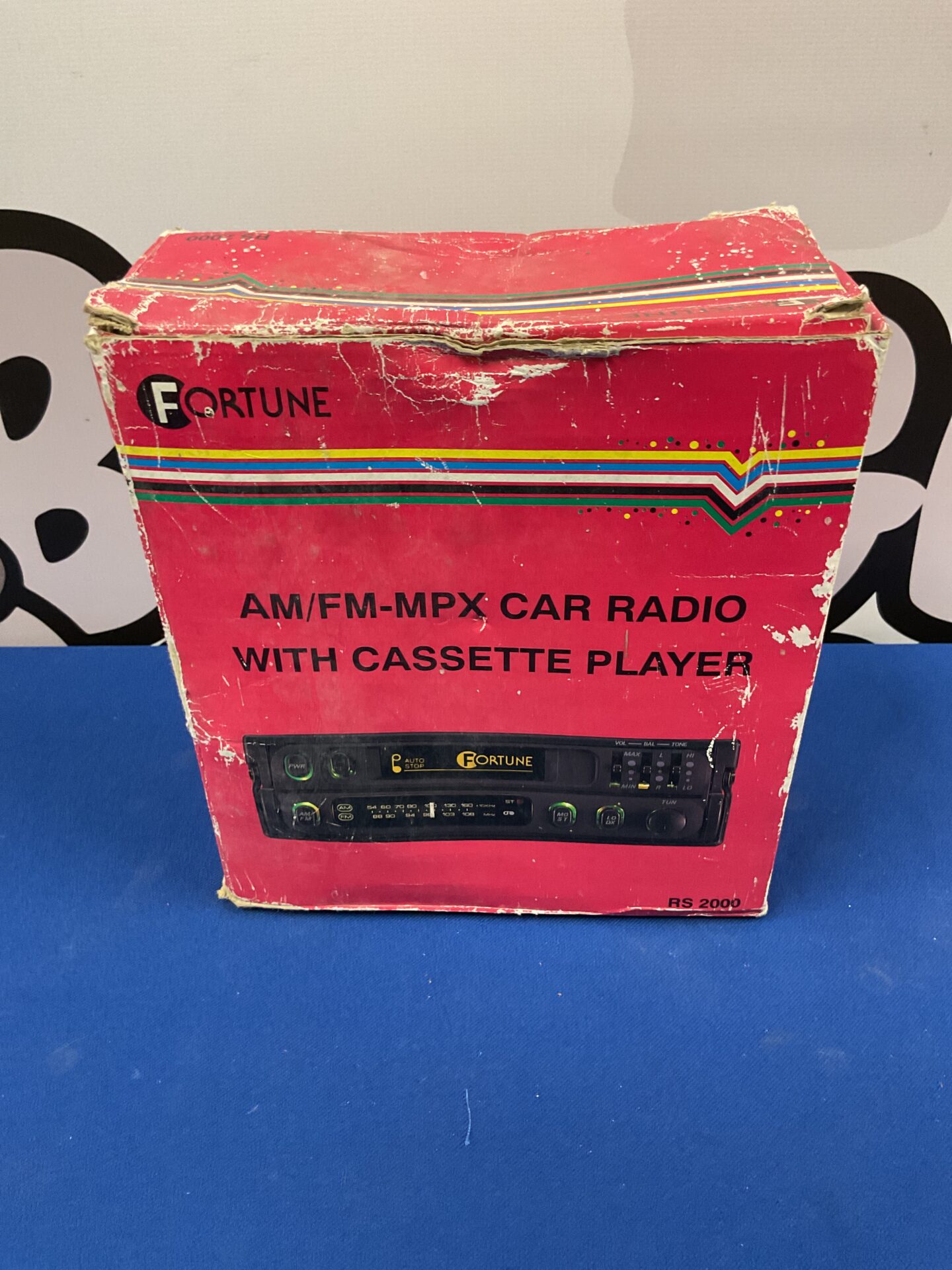 188 Fortune vintage am/fm radio with tape cassette car stereo