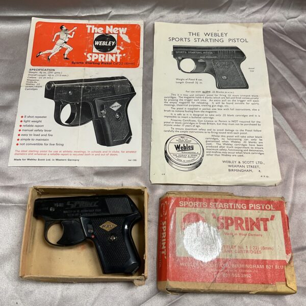 Vintage The Webley Sports sprint starting pistol