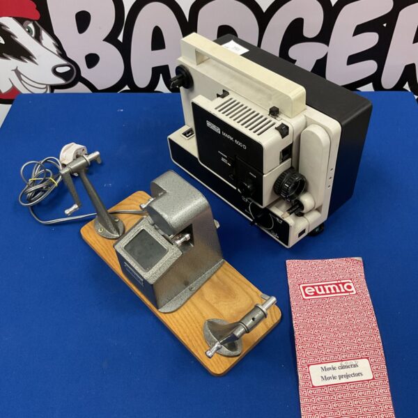 Vintage Eumig 600D projector for 8mm film, classic home cinema.