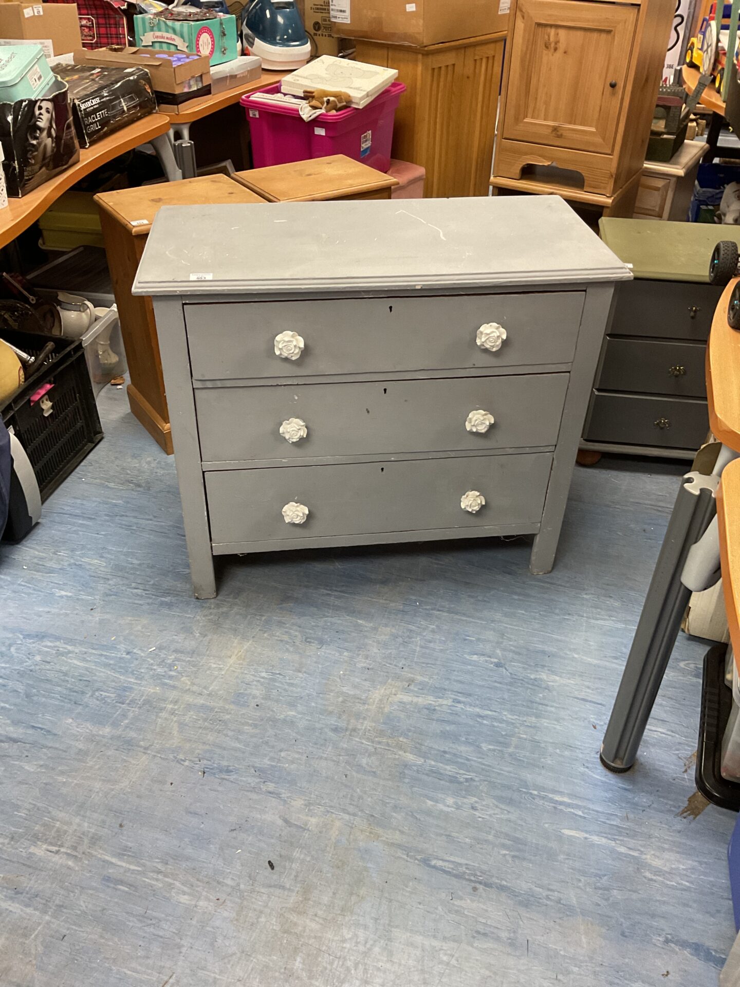 403 Shabby Chic three draw chest of draws