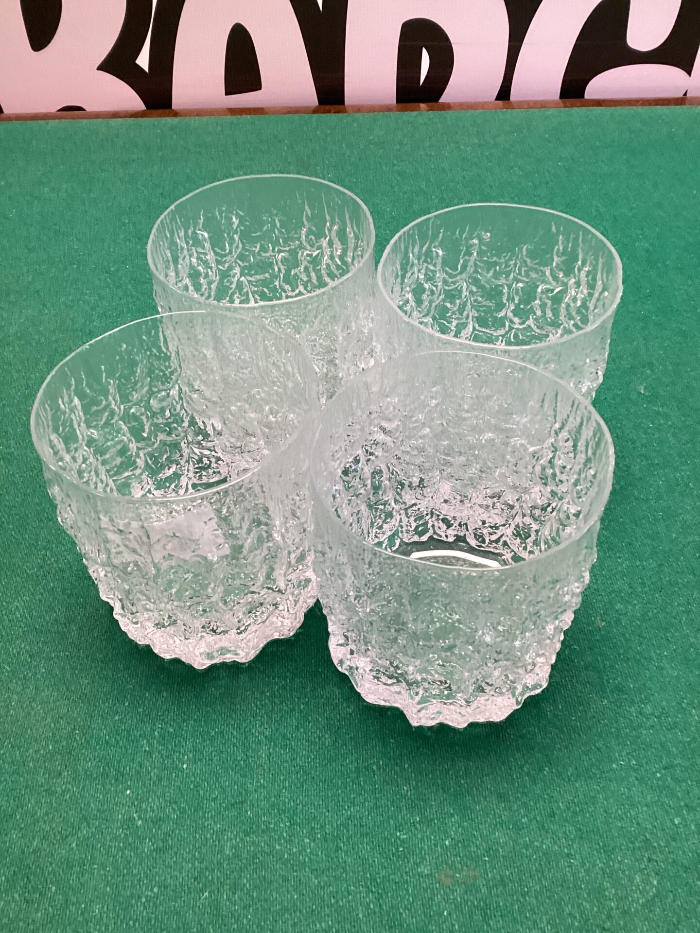 247 Set of four white friars whisky tumblers