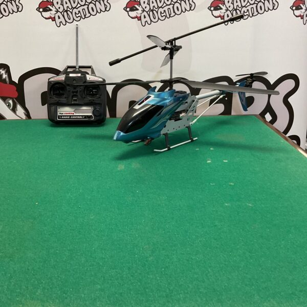 Front view of the SO31 RC helicopter, a remote control toy.