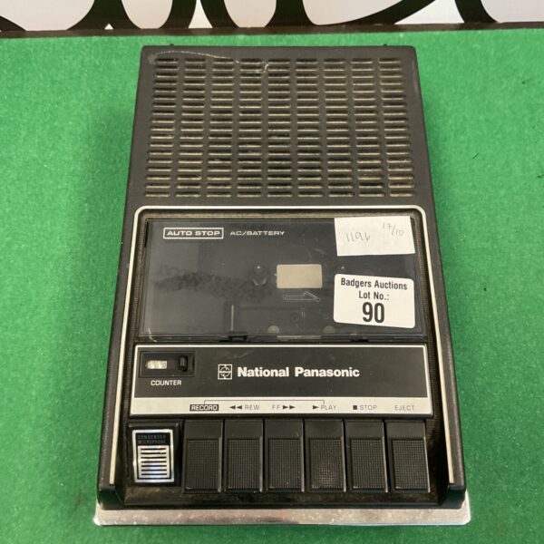 Vintage National Panasonic tape recorder in used condition.
