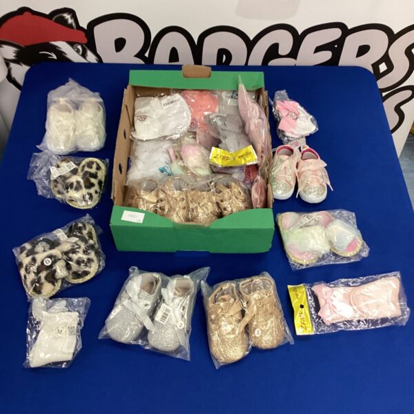 New baby shoes and socks lot for infants and newborns.