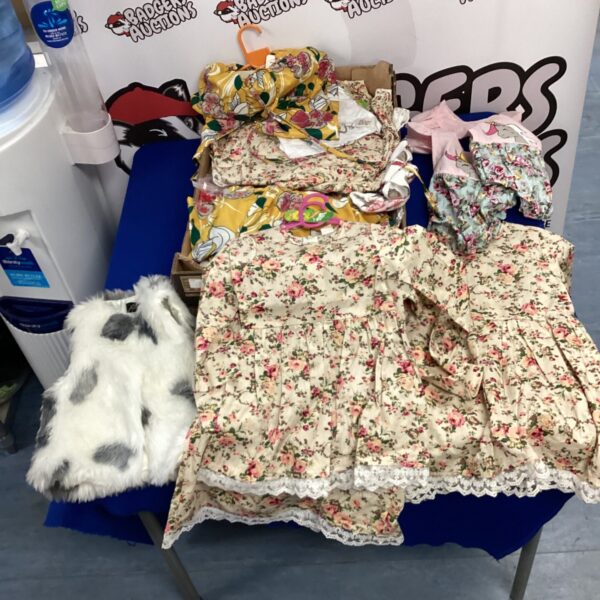 New girls dresses bundle with colourful patterns and designs.