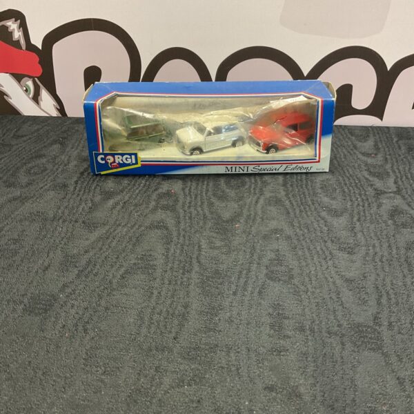 Corgi mini special edition diecast model car in box.
