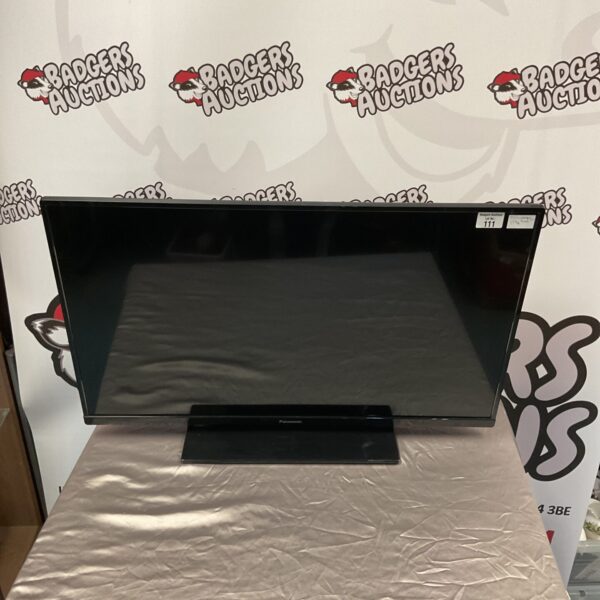 Used 32 inch Panasonic flatscreen television for home entertainment.