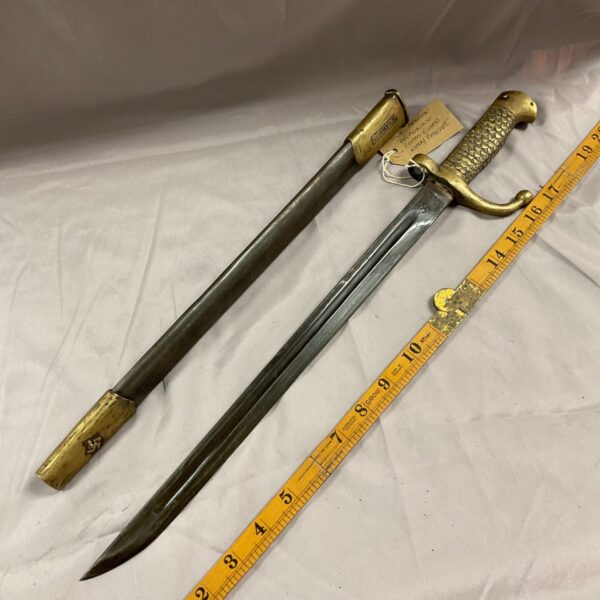 W W 2 German bolangning brass fitted navy bayonet