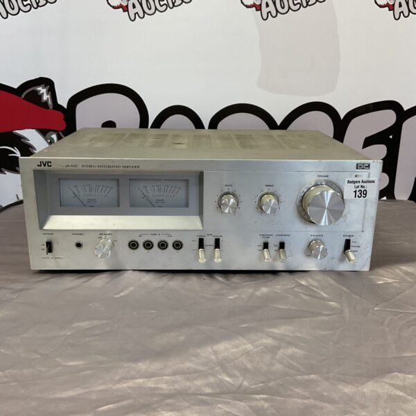 Vintage JVC JA-S22 stereo amplifier front view.