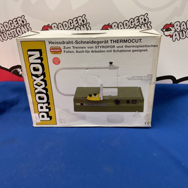 Proxxon hot wire cutter model 27150 for foam cutting.