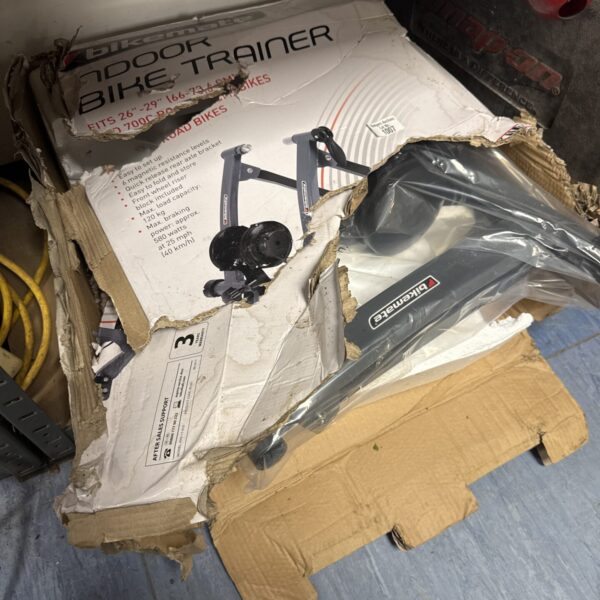 Bike Mate cycle trainer in original packaging.