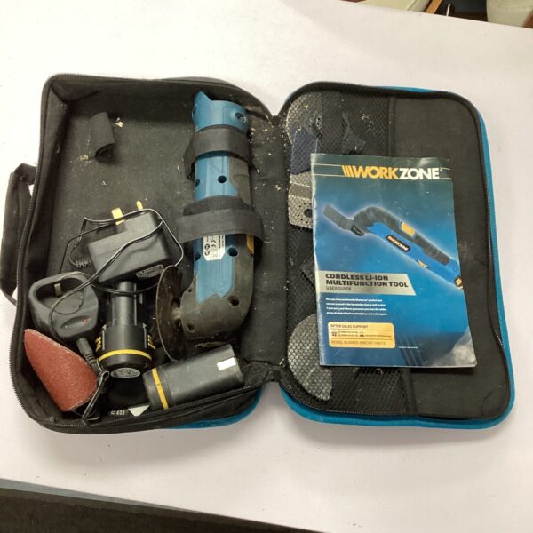 Workzone cordless multi tool for DIY and garden projects.