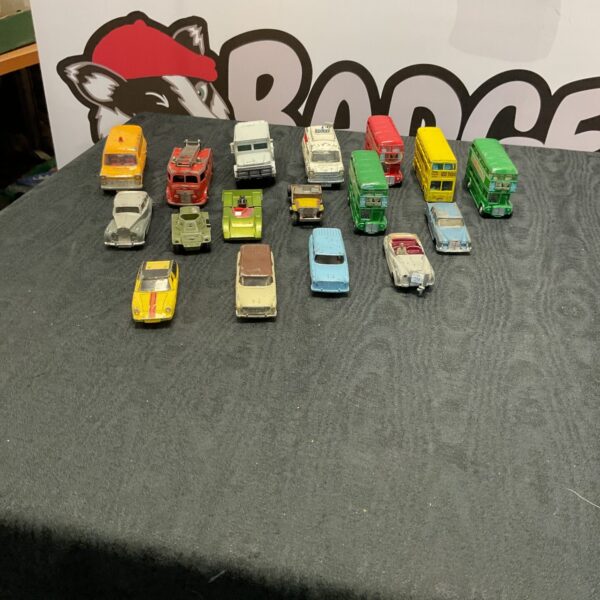 Vintage Dinky Toys and diecast model car selection.