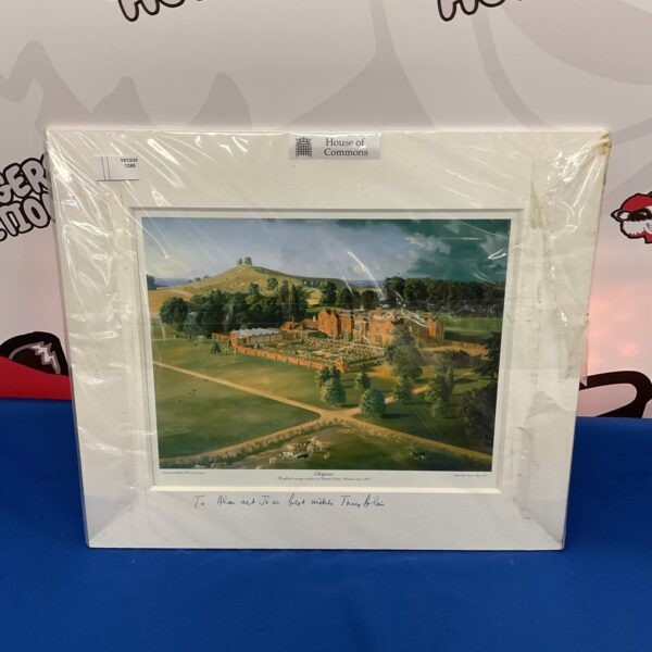 Signed Chequers House of Commons print by Tony Blair and Marcus May.