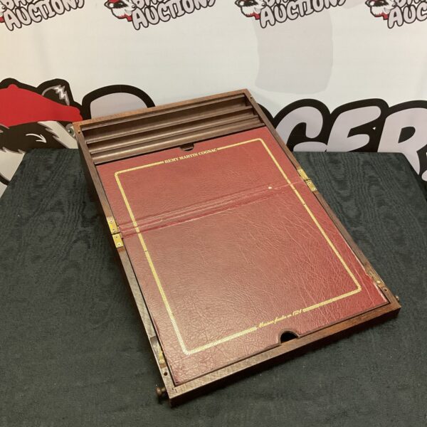 Front view of vintage Remy Martin Cognac writing slope.