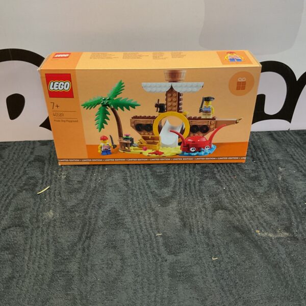 Unopened Lego Pirate Ship playset, model 40589, in original packaging.