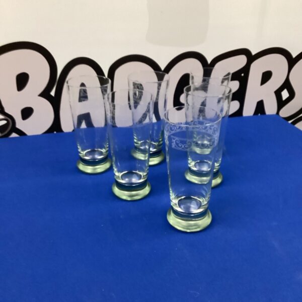 Set of Wedgewood Sarah Garden tumblers with floral pattern.