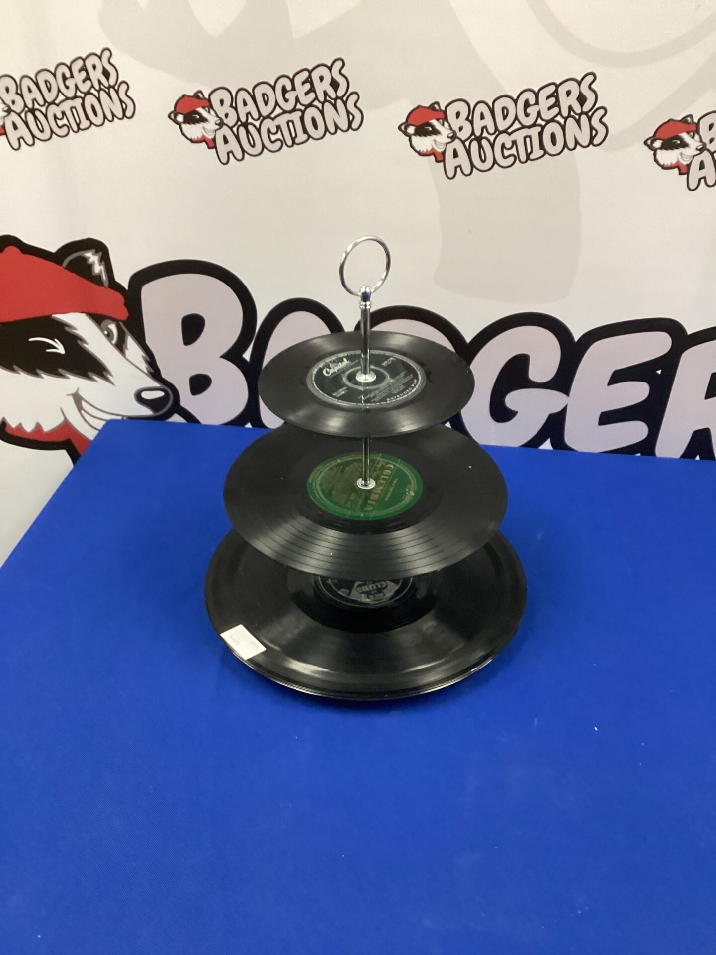 284 Three Tier Record Cake Stand