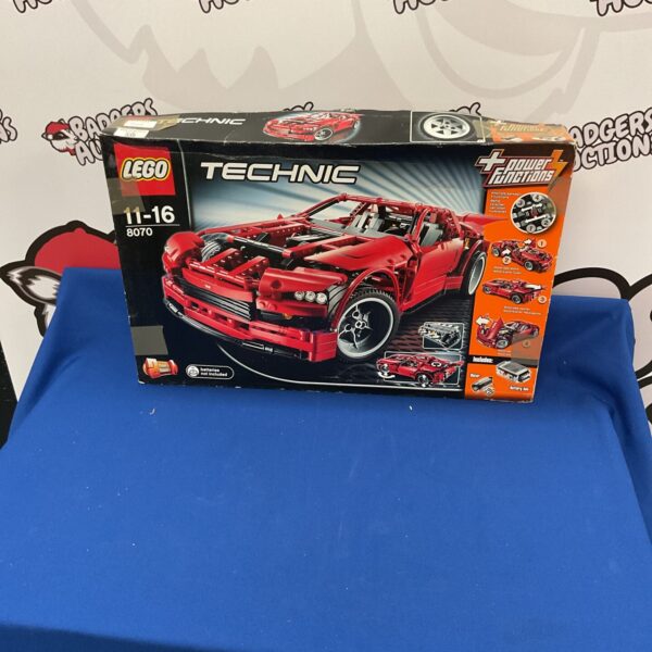Lego Technic 8070 Supercar in original packaging, collectible building set.