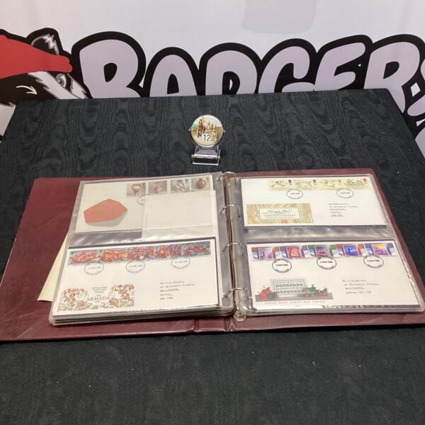 Vintage first day covers with hunting calendar designs.