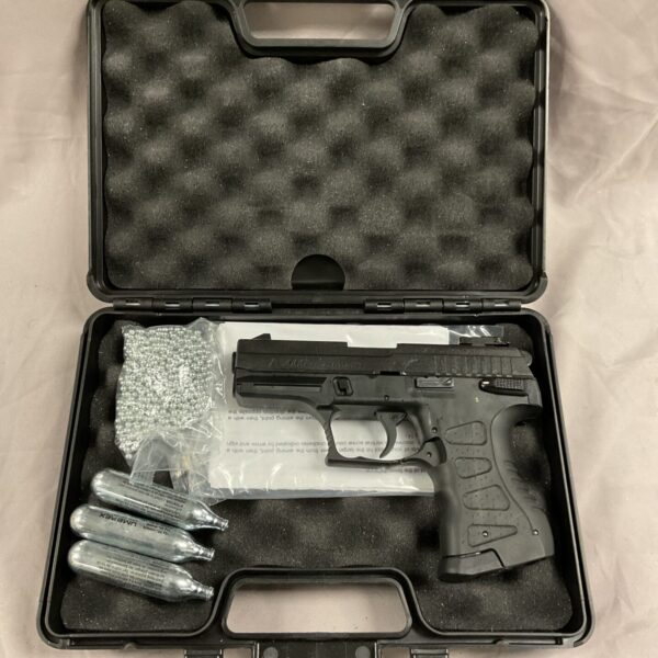Skif A3000 CO2 BB pistol in a carry case, airgun for target practice.