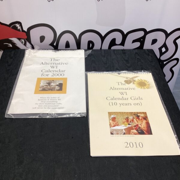 Women’s Institute calendar from 2000 and 2010, inspired by Calendar Girls.