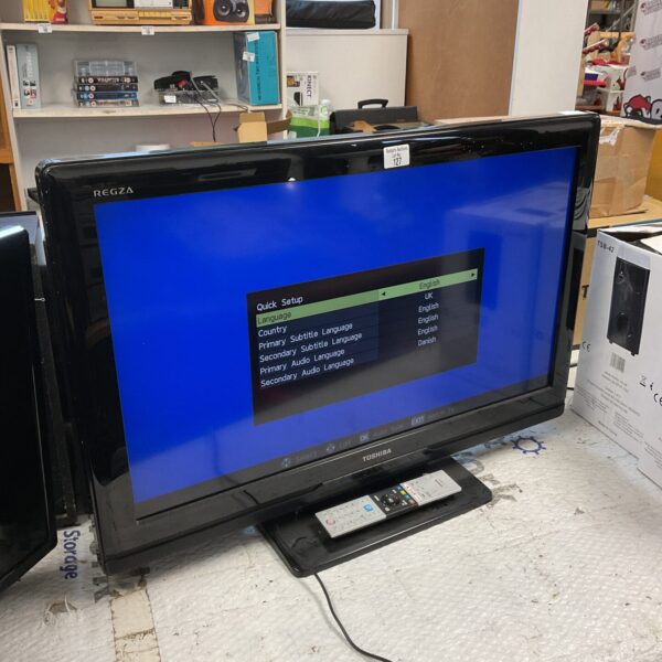 Toshiba Regza 32 inch HD television in used condition.