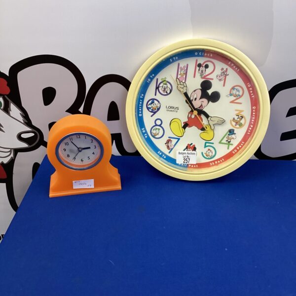 Colourful Lorus Mickey Mouse wall clock for Disney fans.