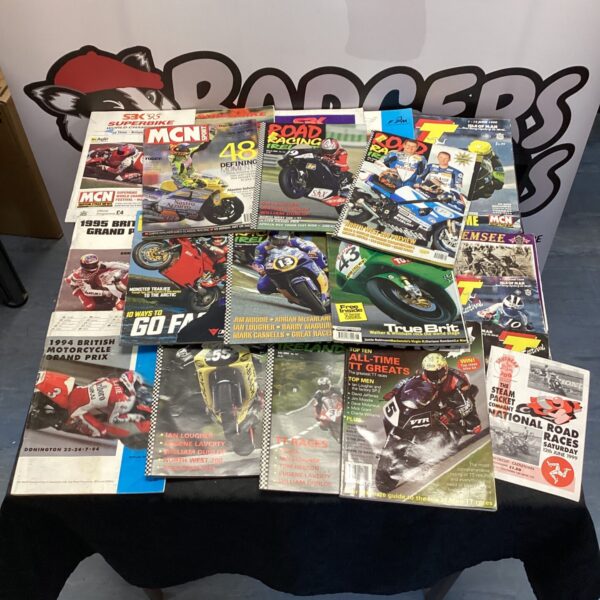Vintage lot of British motorcycle magazines including MCN and Road Racing.