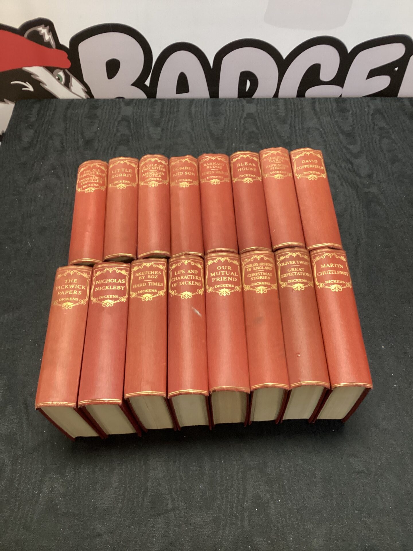 502 Vintage set of Charles Dickens books