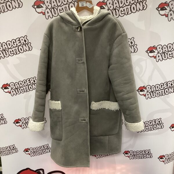 Women's M&S size 16 sheepskin effect coat for winter.