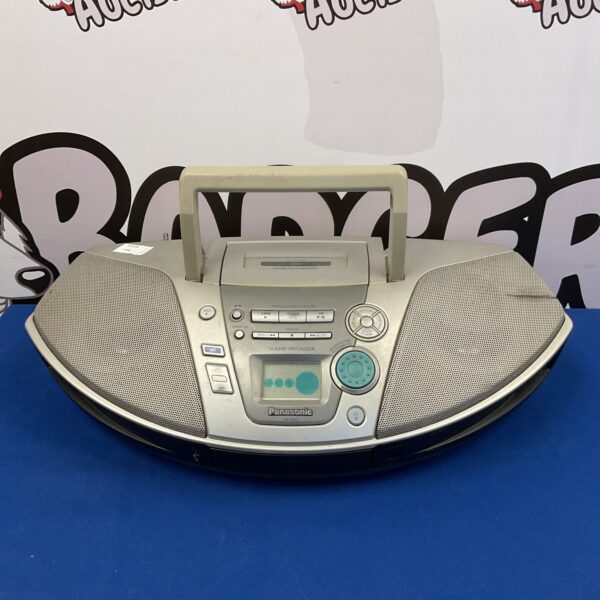 Vintage Panasonic RX-ES20 boombox with CD and cassette player.
