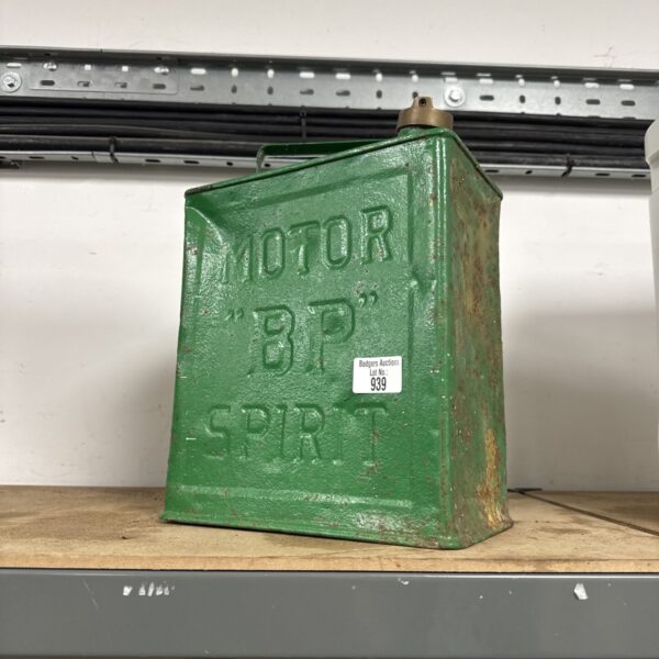 Vintage 1920s bp motor spirit fuel can