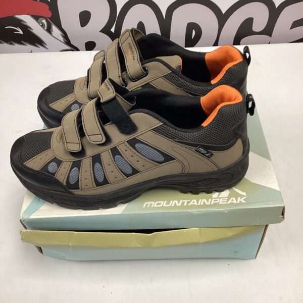 Size 10 Mountain Peak hiking boots for outdoor adventures.