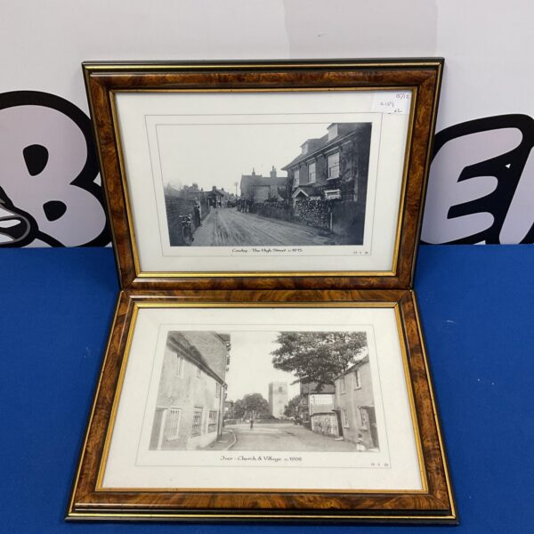 Vintage black and white photograph of Cowley High Street.