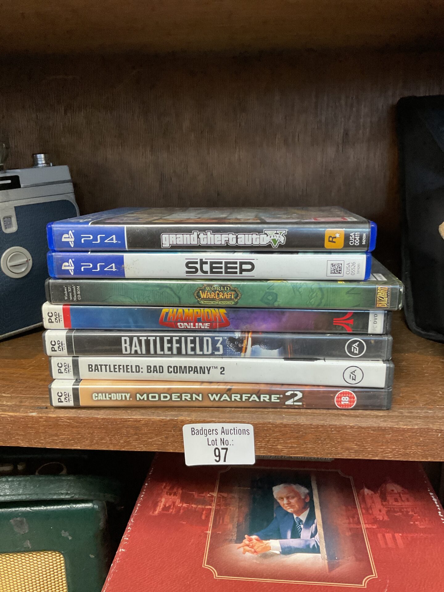 097 Selection of sony ps4 & pc games including gta 5