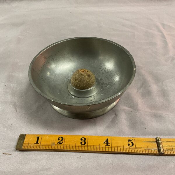 Vintage Dunhill pewter ashtray with cork insert.