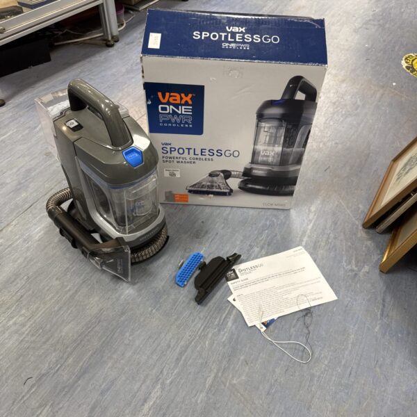 Vax Spotless Go cordless handheld hoover in box.