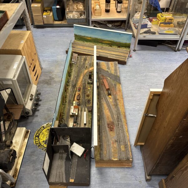 Overview of large 00 gauge model railway scenery sections.