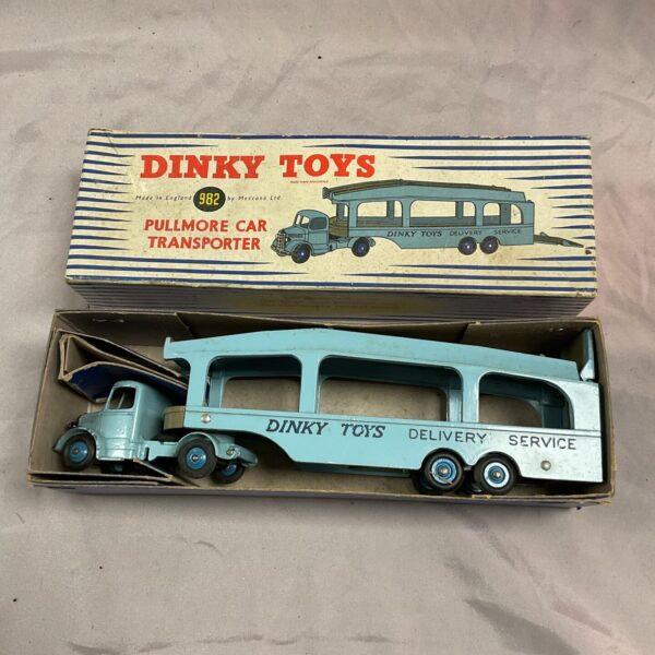Vintage Dinky Toys Pullmore Car Transporter 982 in original box.