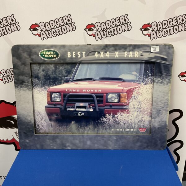 Vintage Land Rover advertising print showcasing the "Best 4x4 X Far" campaign.