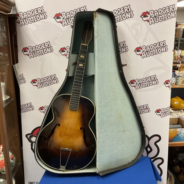 Vintage Moreno acoustic guitar needing restoration.