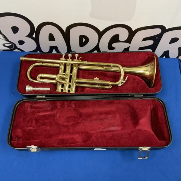 Vintage Melody Maker trumpet in its original case.