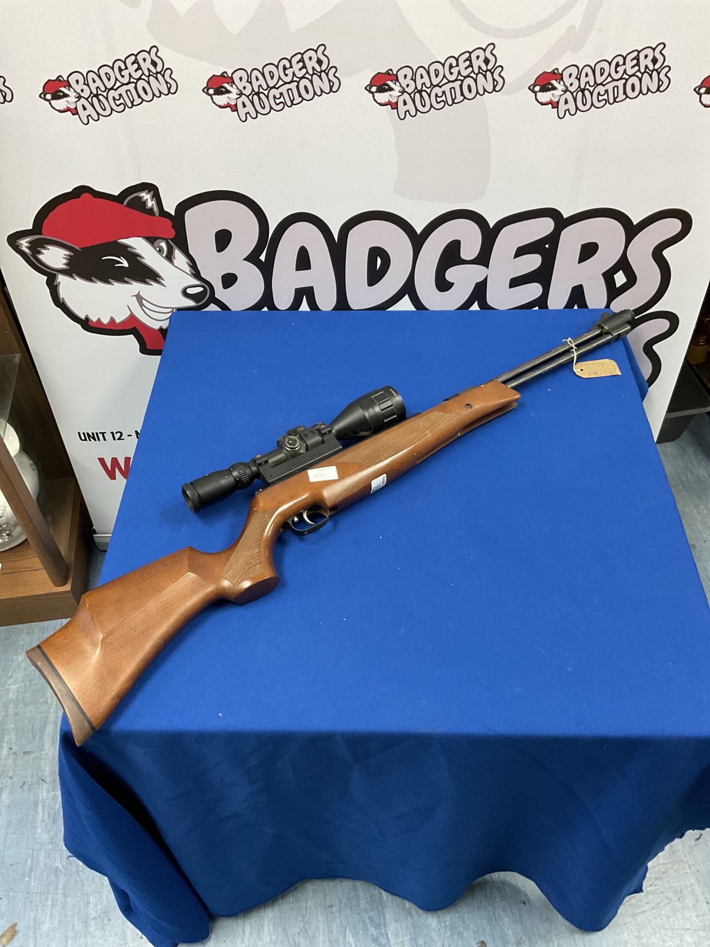 730 Weihrauch hw77 0.177 cal underlever air rifle with nikko sterling 4-12×50 scope