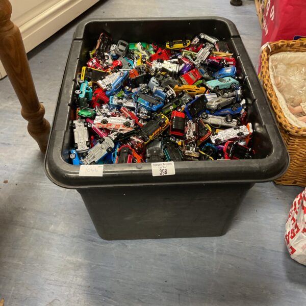 Large lot of Hot Wheels diecast cars for collectors.