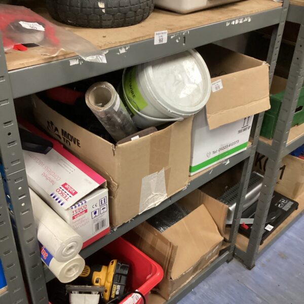 Mixed lot including a cordless vacuum cleaner and household items.