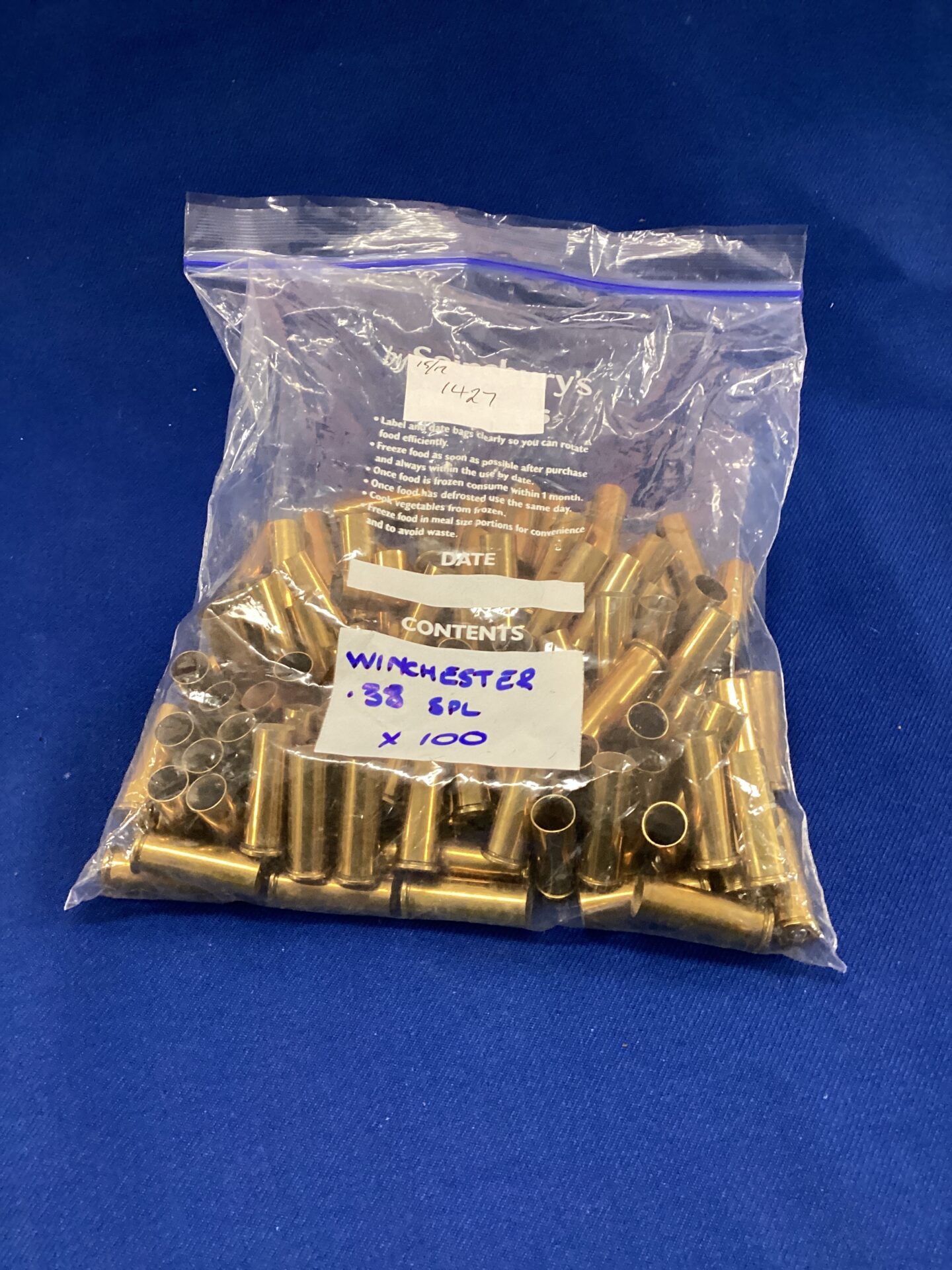 768 Winchester .38 SPL x100 empty bullet cases