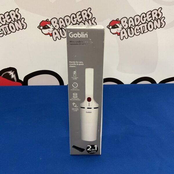 Goblin mini cordless vacuum cleaner in used condition.
